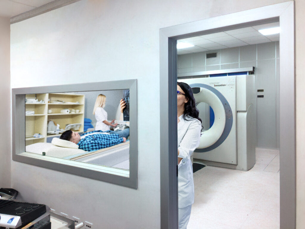 Stanza rx con vetro anti-RX